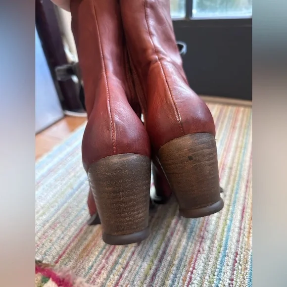 Fluevog NEARLY NEW East End Gladstone reddish brown lace-up boot- 9.5 (fits 10) - Picture 8 of 16